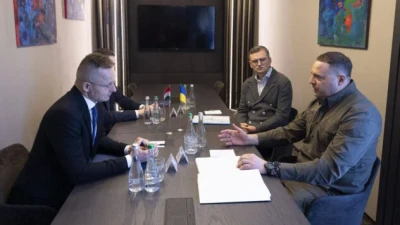 Міністр зовнішньої економіки та закордонних справ Угорщини Петер Сійярто відвідав Україну з візитом (Фото: ОП)