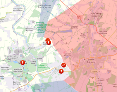 Під Бахмутом провалилися дев'ять атак у районах Іванівського та Кліщіївки