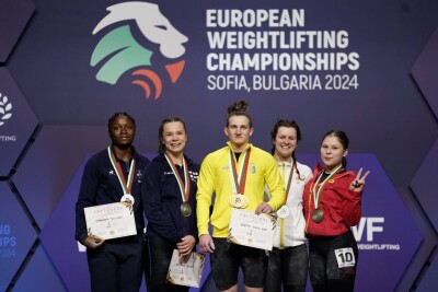 Важкоатлетка Каміла Конотоп втретє виборола три медалі на чемпіонаті Європи