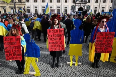 Демонстрація на підтримку України у Мюнхені, 17 лютого