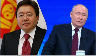 Історичні землі: у відповідь на інтерв'ю Путіна екс-президент Монголії дістав свою карту