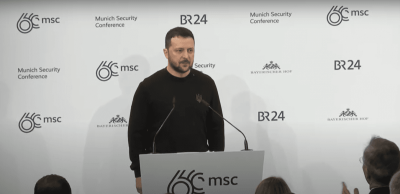 Президент Зеленський виступає на Мюнхенській конференції (відео)