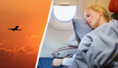 Не всі лайфхаки для сну в літаку є безпечними / колаж УНІАН, фото ua.depositphotos.com, REUTERS