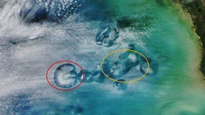 Супутник NASA показав загадкові круглі отвори в хмарах над США – фото