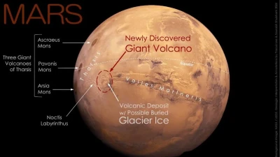За словами астрономів, такий вулкан був активним протягом довготривалого часу / фото NASA