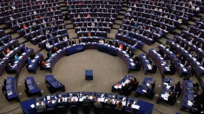 Депутати беруть участь у засіданні Європейського парламенту у Страсбурзі, Франція, 23 квітня 2024 року