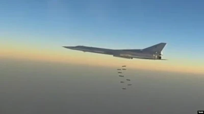 Дальній ударний бомбардувальник Ту-22М3 Повітряно-космічних сил Росії
