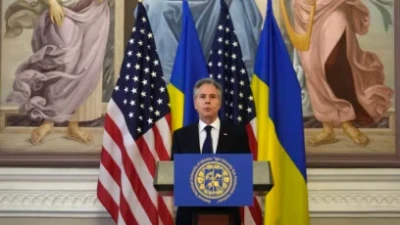 "Я приїхав до України з повідомленням: ви не одні", – держсекретар США Ентоні Блінкен виступив в КПІ. Відео