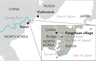 Китай прагне отримати доступ до Японського моря через прикордонну річку між Росією та Північною Кореєю