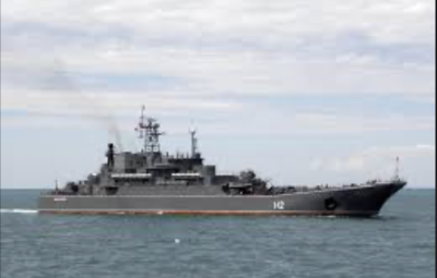 Повітряні сили знищили російський великий десантний корабель "Новочеркаськ"