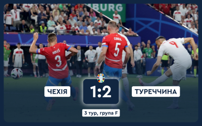 У паралельному матчі Туреччина обіграла Чехію (2:1)