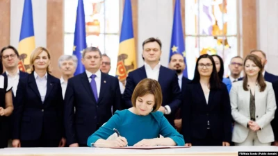 Санду підписала указ про переговори щодо вступу Молдови до ЄС