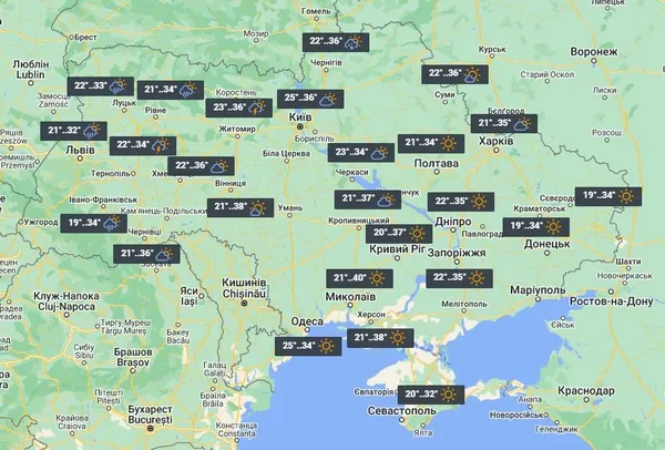 14 липня в Україні очікуються дощі, але все одно буде дуже спекотно / фото УНІАН